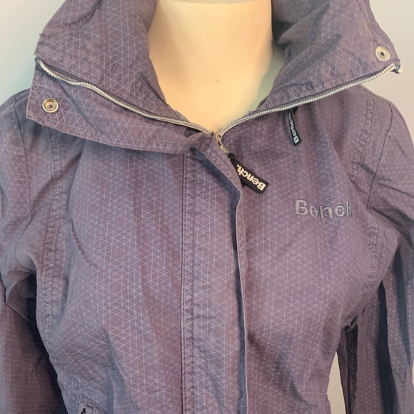 Bench Purple Windbreaker with Hood in Collar - Picture 4 of 10